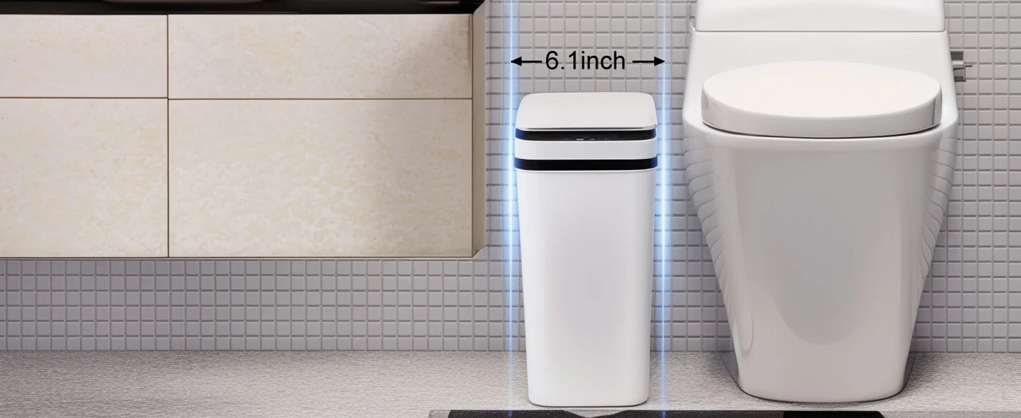 NONECN 2 Pack 12L Touchless Motion Sensor Trash Cans With Lid