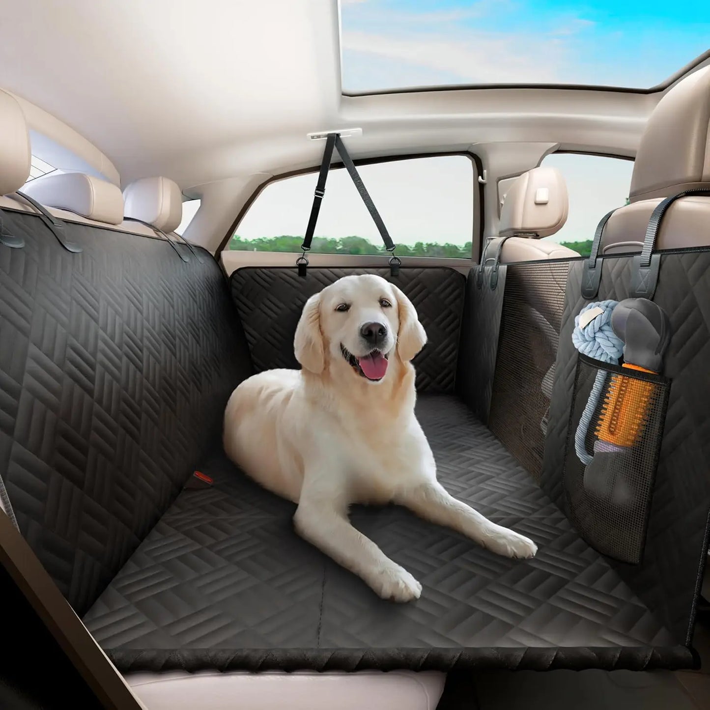 Zhejiang Car Rear Seat Dog Hammock With Hard Bottom Extender