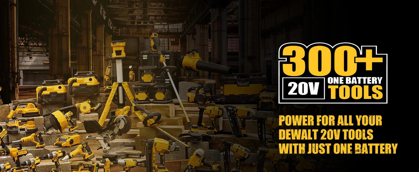 VANON 18V Li Ion Battery 9000mAh for Dewalt XR DCB Series