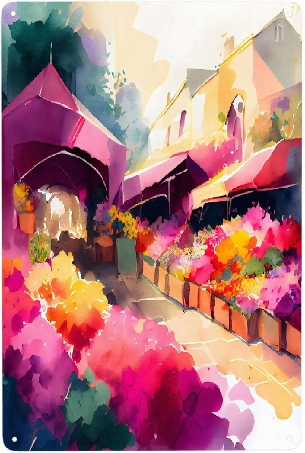 Clear Picture Flower Metal Poster Aluminum Wall Art