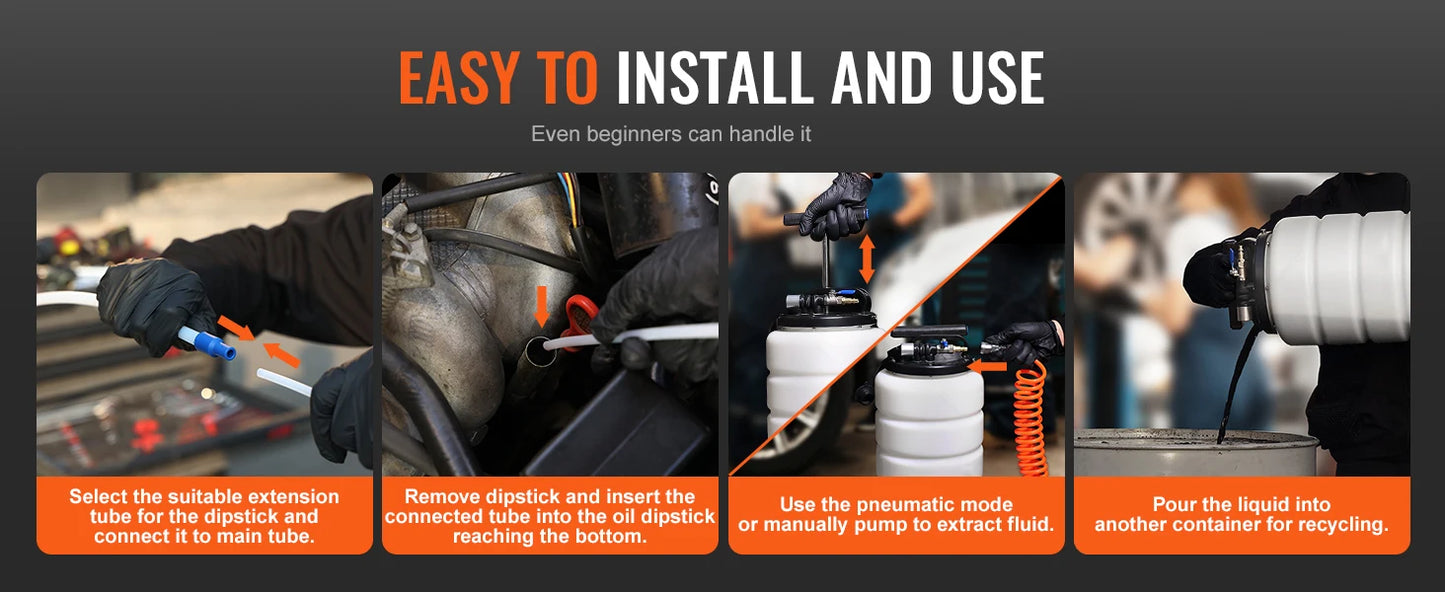 SucceBuy Pneumatic Fluid Extractor With Suction Hose