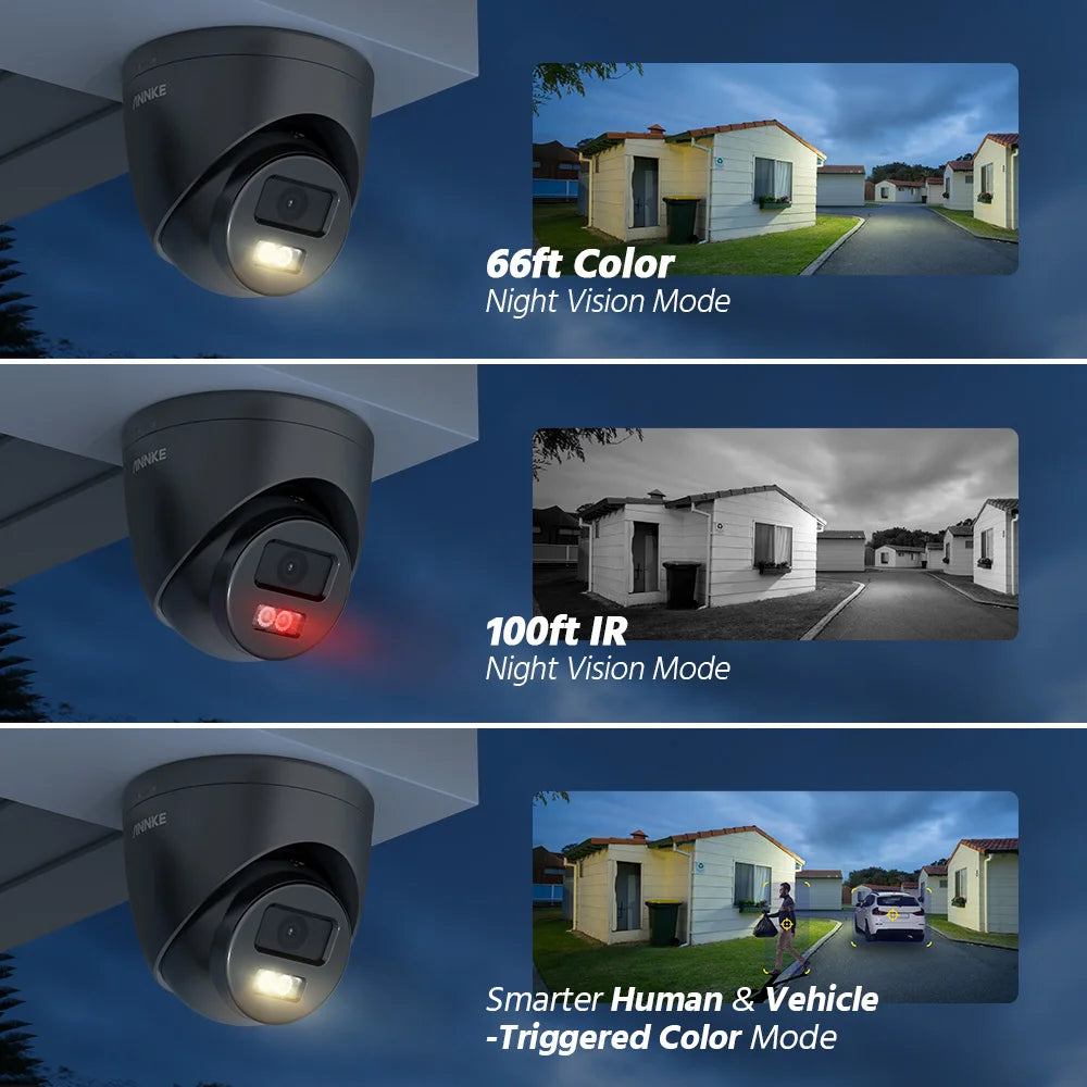 ANNKE 8CH Ultra HD 8MP POE Security Camera Kit NVR Recorder