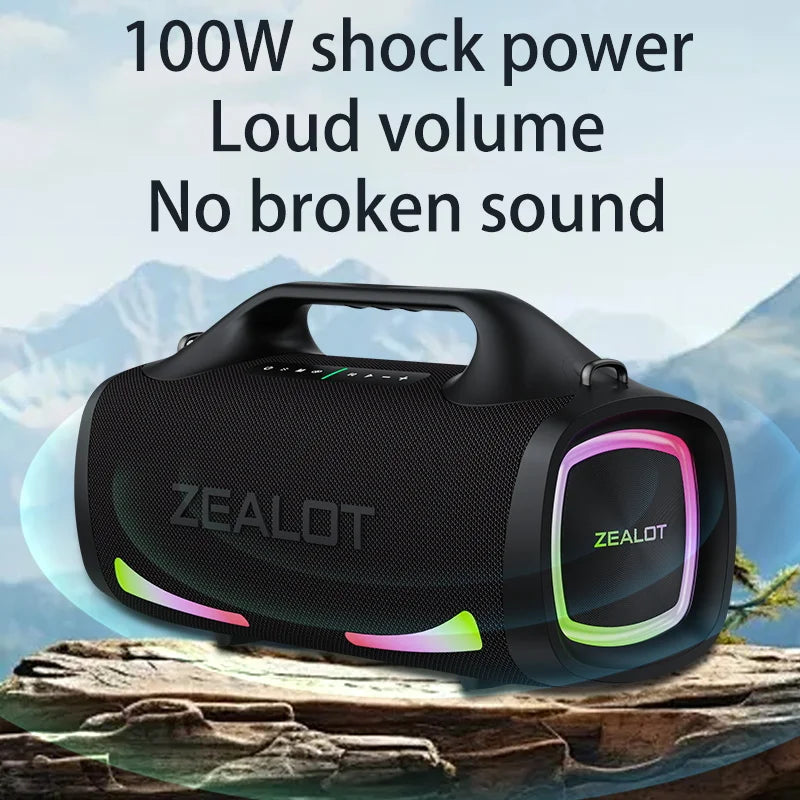 Zealot S79 100W Wireless Outdoor Speaker HiFi Subwoofer