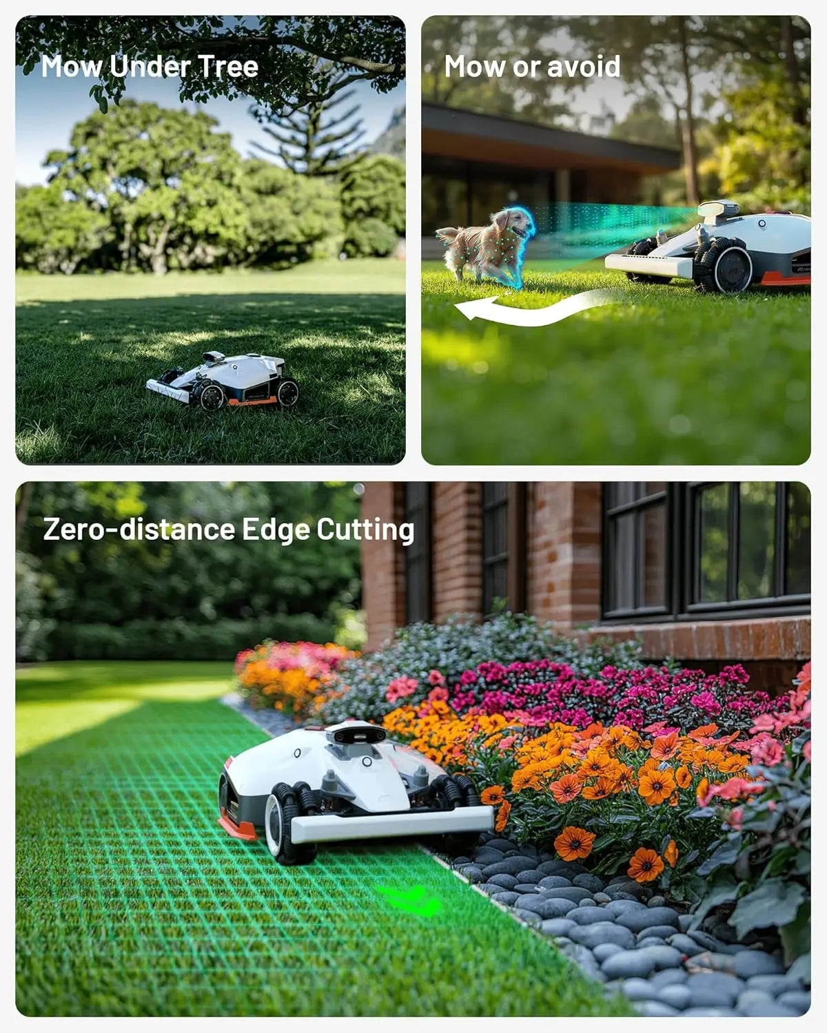 XMSJH 2 AWD 3000HX Robot Lawn Mower With 4G And AI Vision