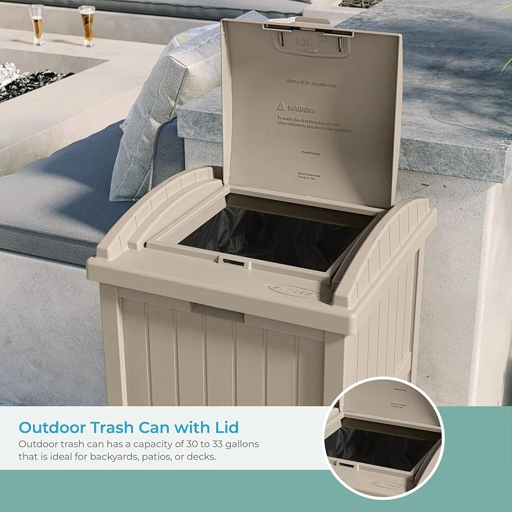 Fujian Hign Durable Resin Outdoor Trash Bin For Garden