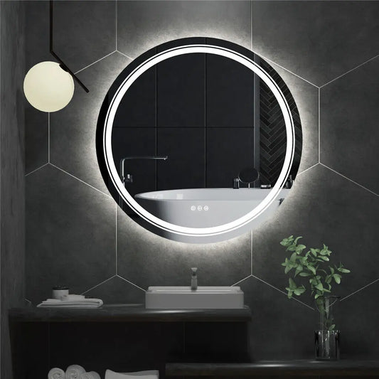 LUVODI Round Smart Mirror With Touch Screen Illumination