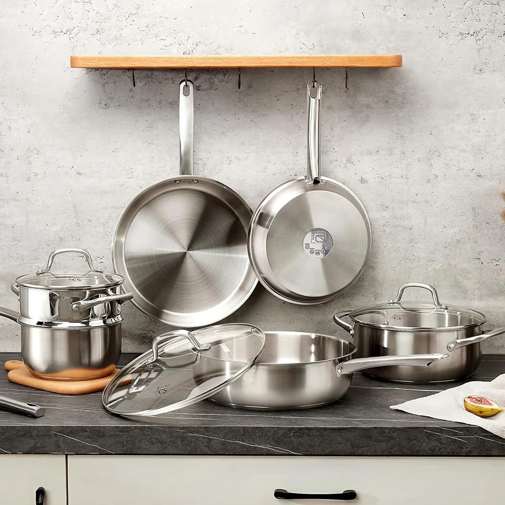 KOCH SYSTEME CS Stainless Steel Cookware Set Induction Safe Pots Pans