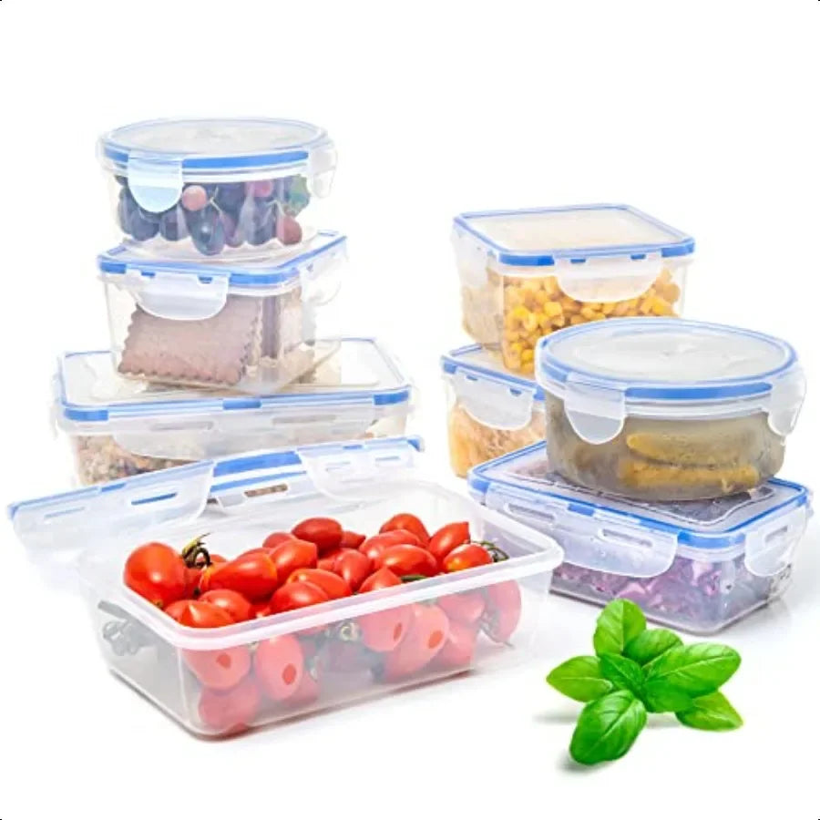 HignConcerned Air Tight 16 Piece Plastic Food Storage Sets