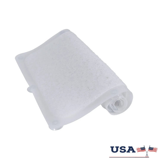 DUTRIEUXCN Clear Vinyl Loofah Bath Mat With Suction Cups