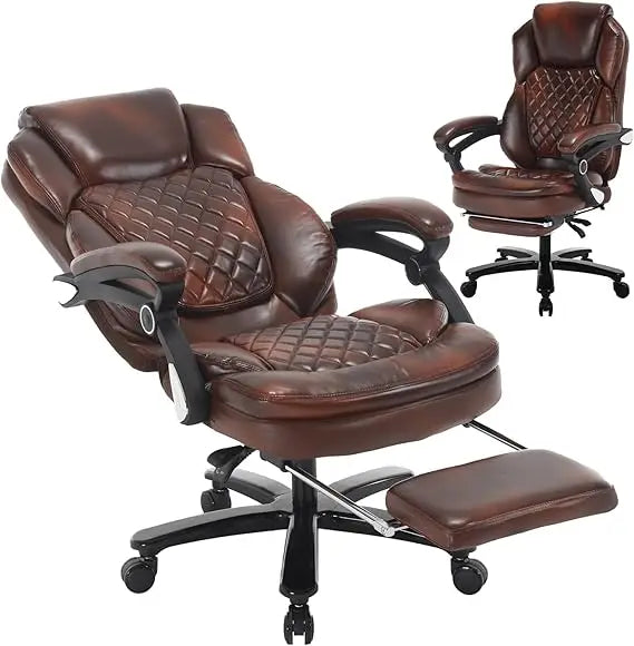 XUYUAN Big And Tall Ergonomic Office Chair With Footrest