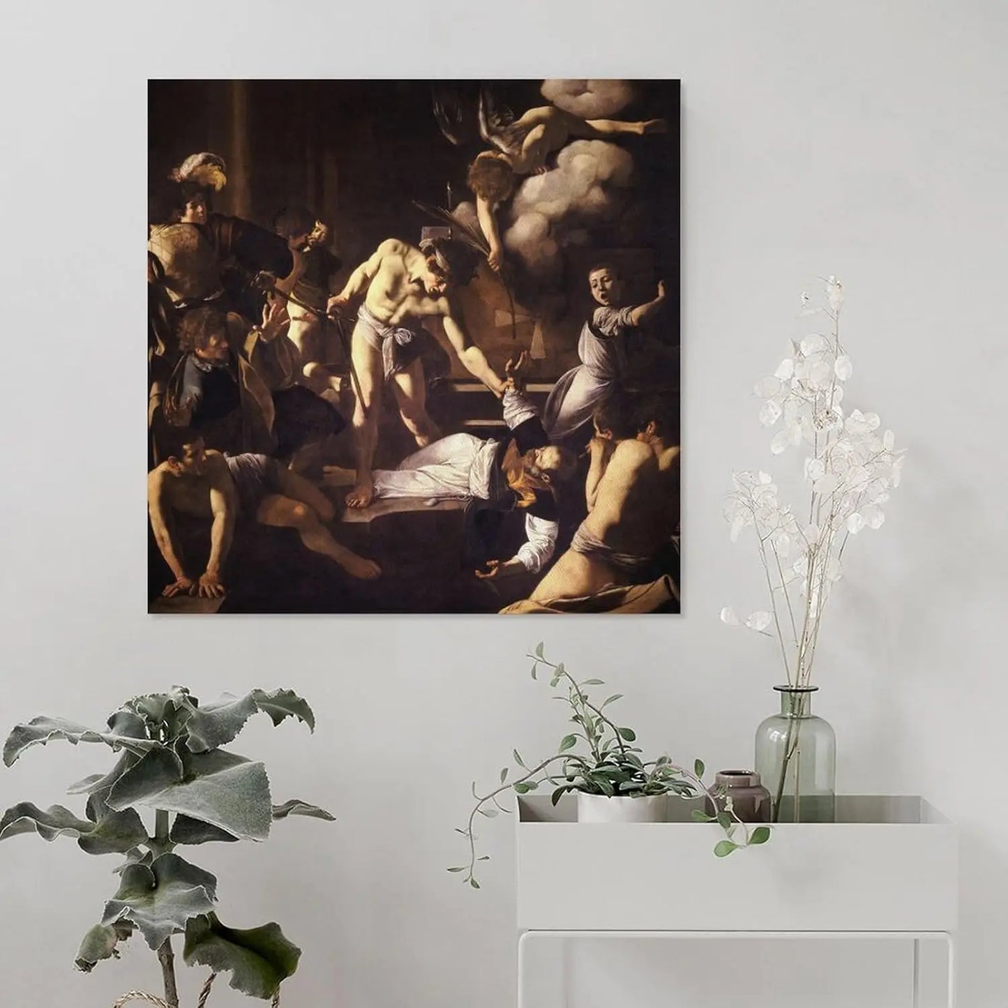 Hign Concerned Martyrdom Of Saint Matthew Caravaggio Canvas
