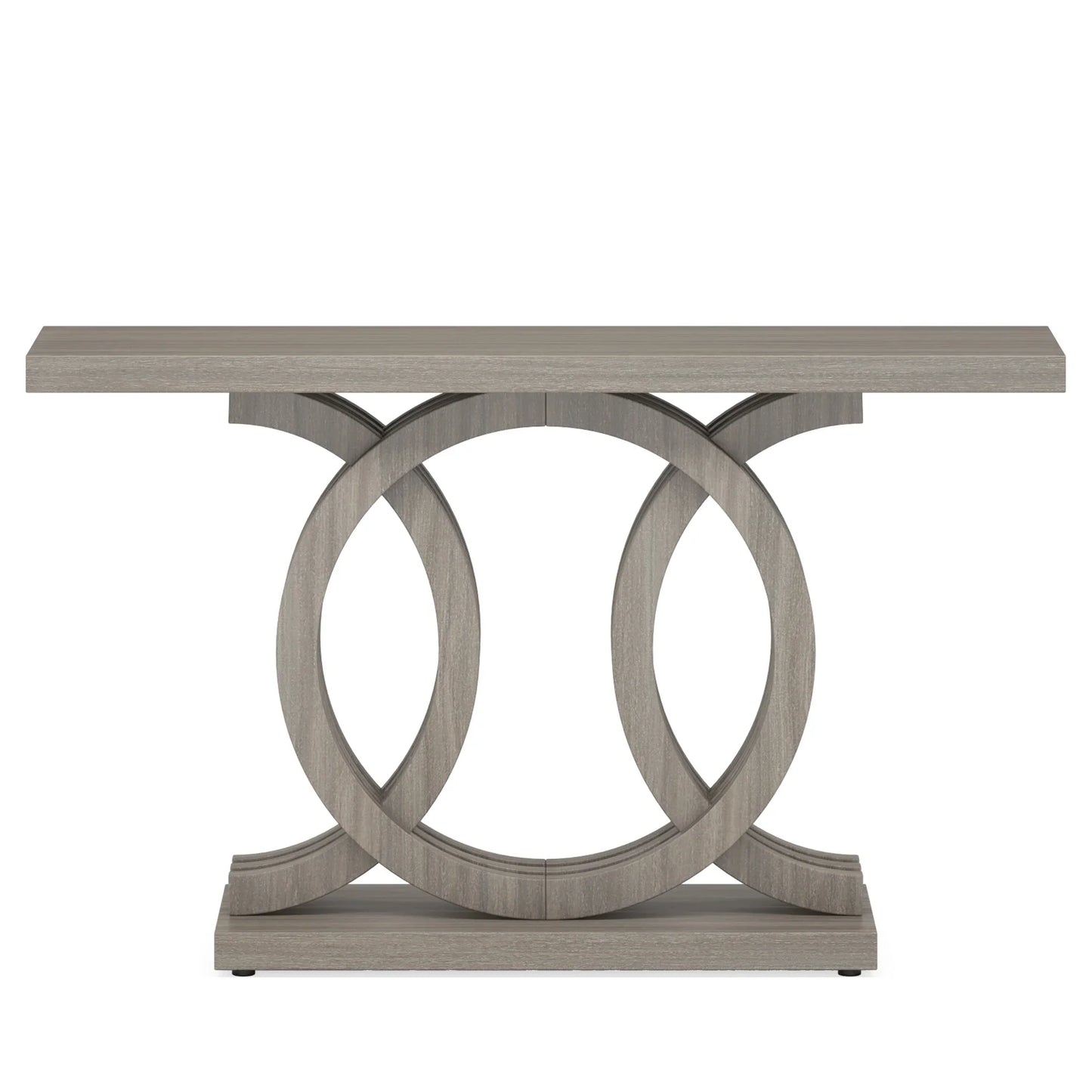 Tribesigns Modern Farmhouse Console Table With Geometric Base For Hallway