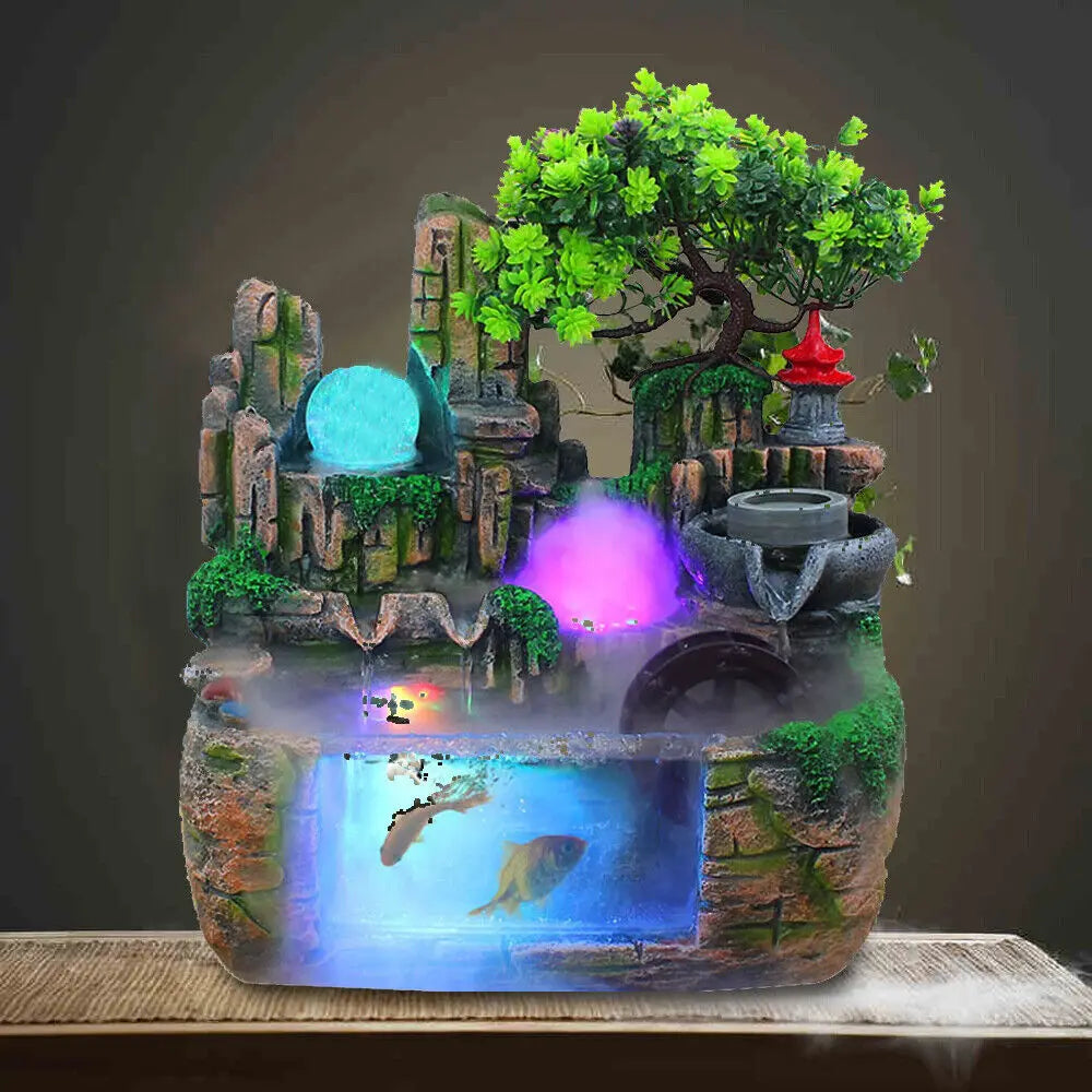Hign-Concerned Resin Tabletop Fountain Exquisite Gift