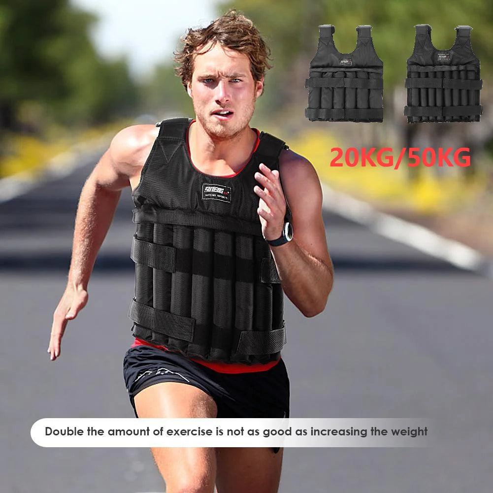 APWIKOGER Adjustable 50kg Weight Vest For Gym Workouts