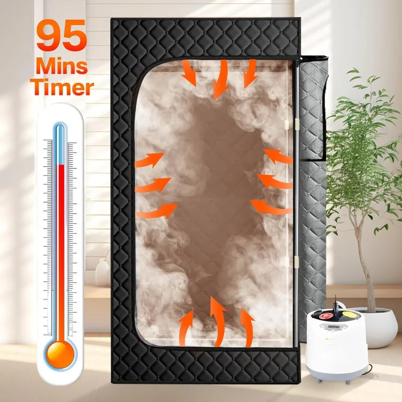 Hign-concerned Portable Steam Sauna Tent Home Personal Spa