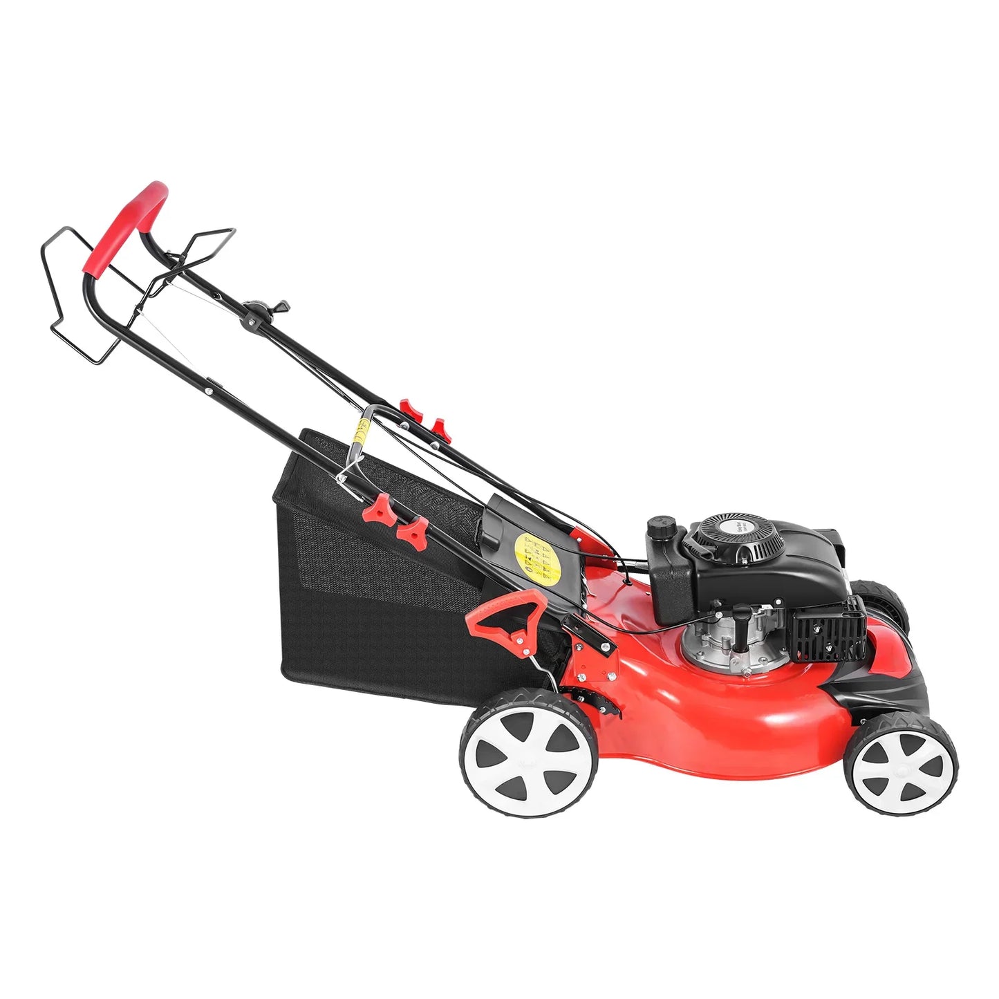 Bymaocar Gas Lawn Mower 140cc 4 Stroke 3in1 Rear Bag