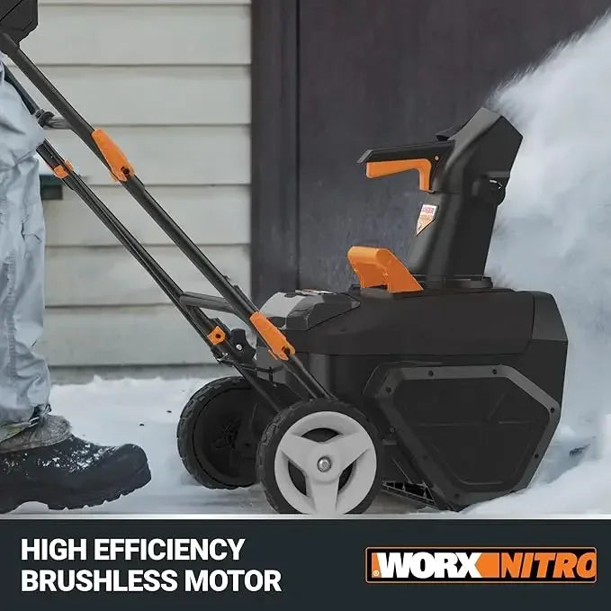 XMSJ Cordless Snow Blower WG471 With Brushless Motor Batteries Included