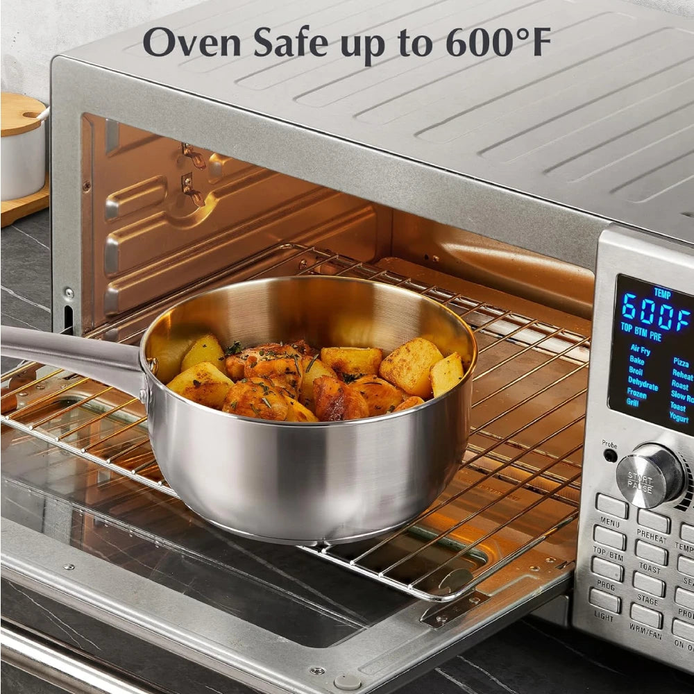 KOCH SYSTEME CS Stainless Steel Saucepan Set Induction Compatible