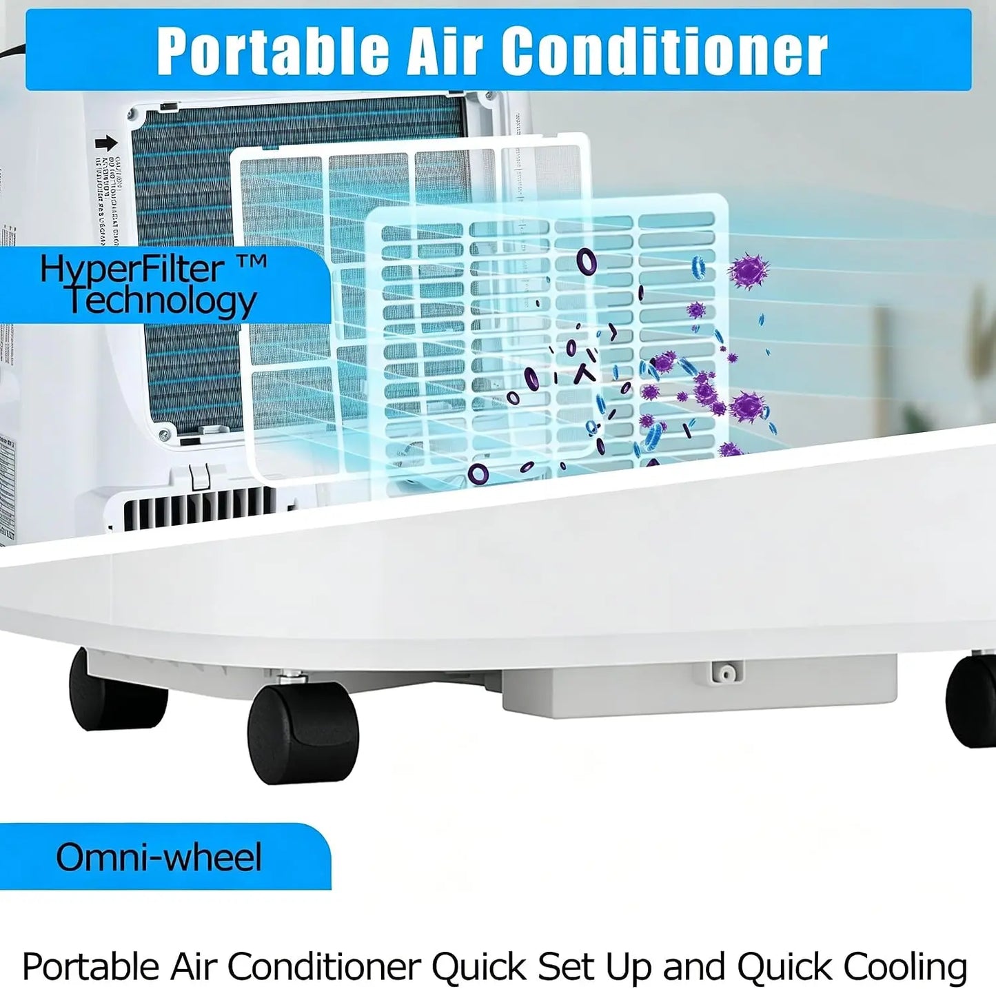 Portable 12000 BTU 3 In 1 Air Conditioner For Rooms