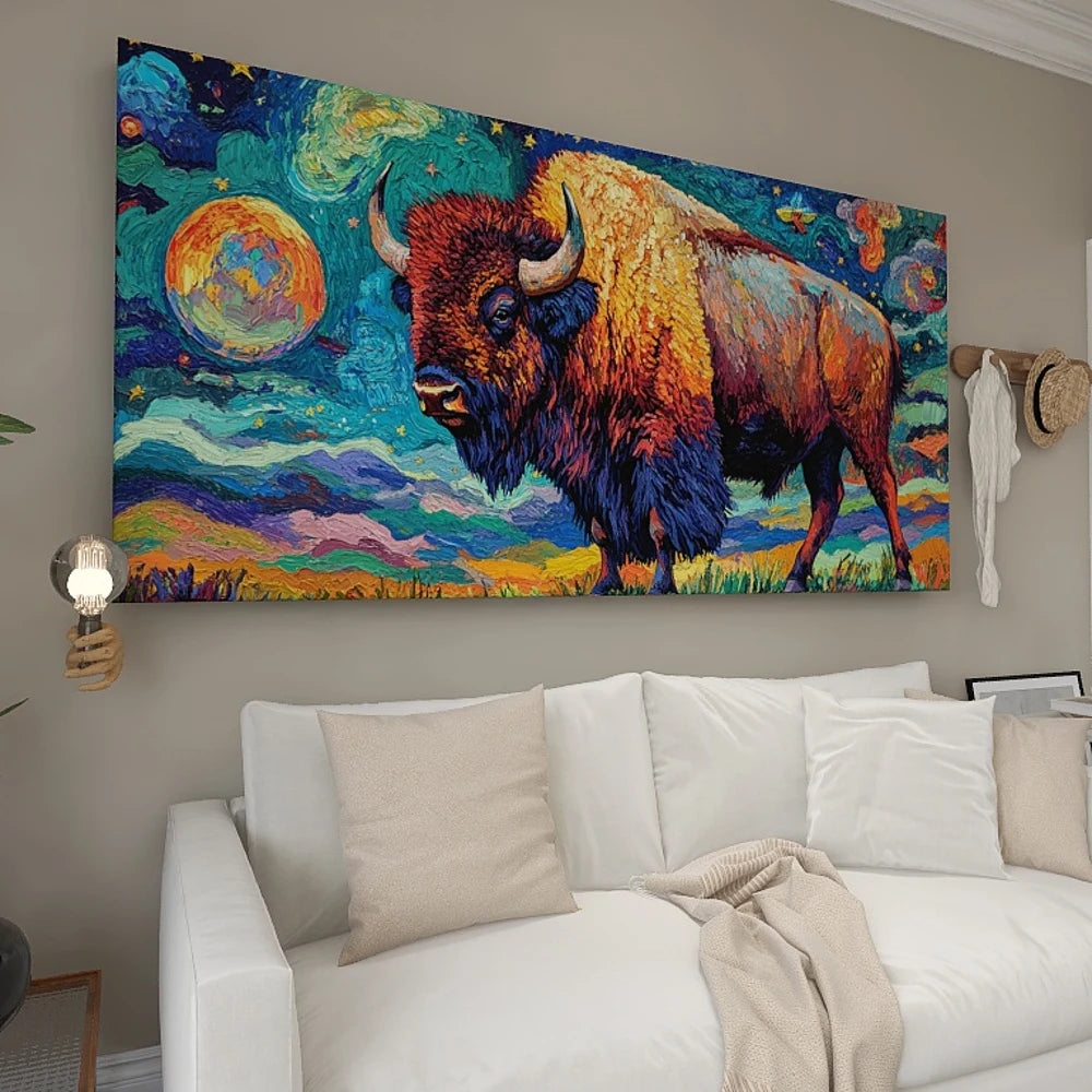 Hign-concerned Pine Solid Wood Frame Canvas Wall Art
