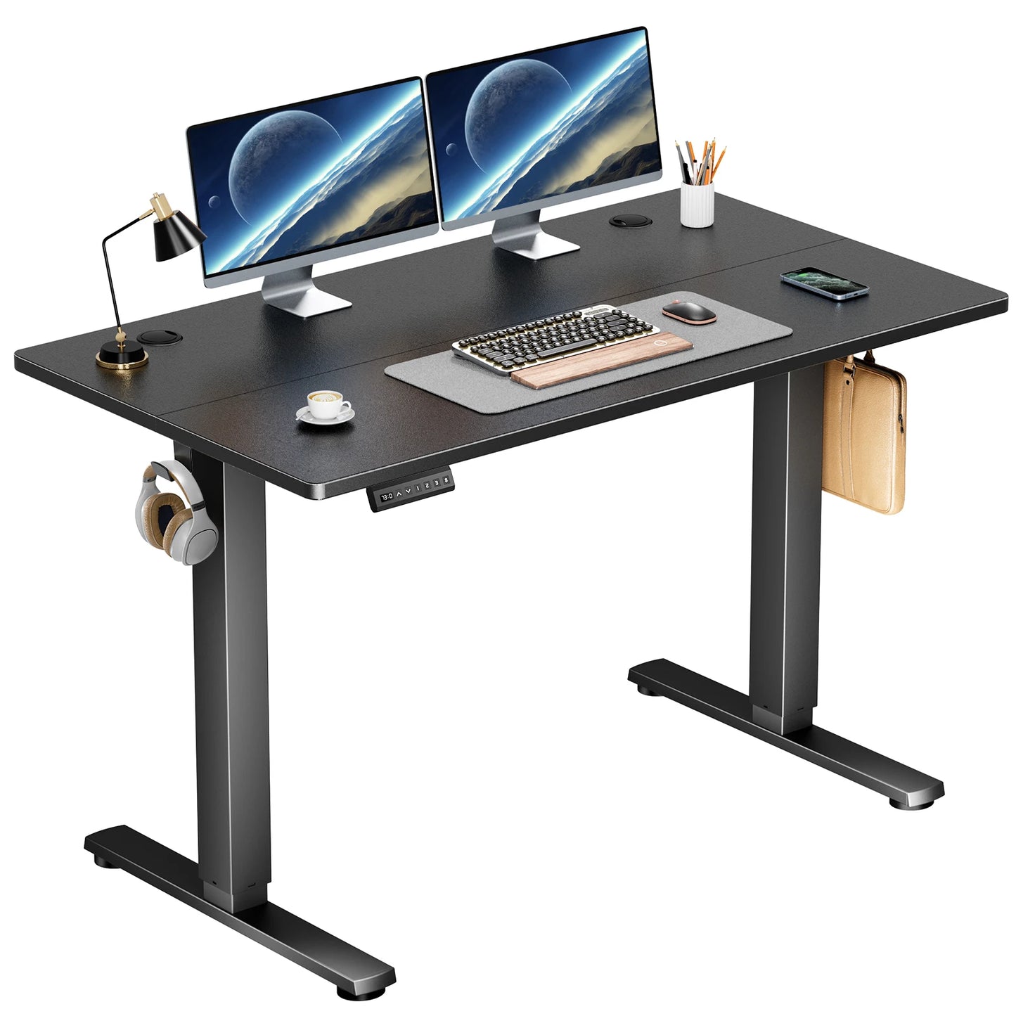 JHK Electric Standing Desk Height Adjustable Sit Stand Computer Desk