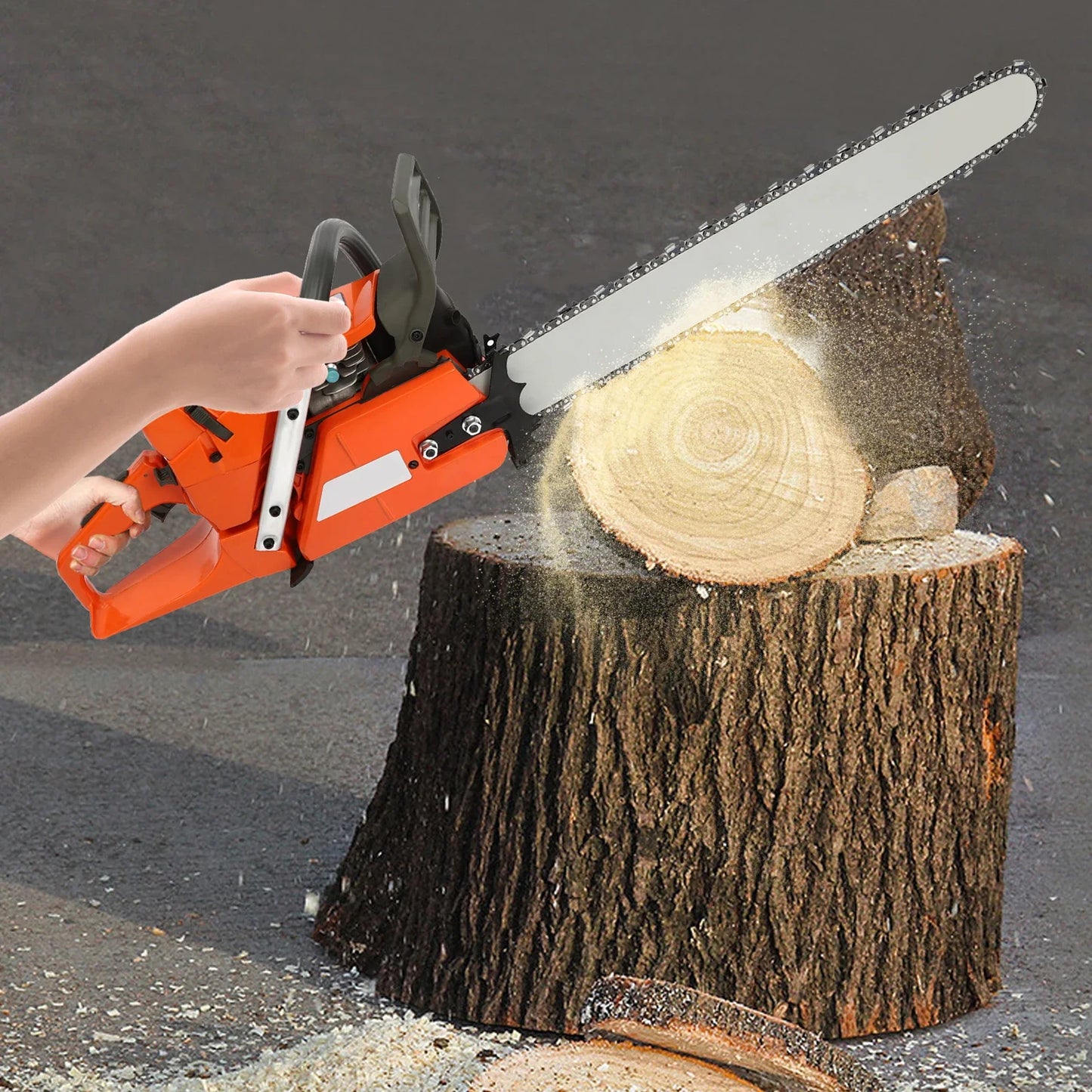 Gasoline Chainsaw 2 Stroke Engine For Wood Cutting Power