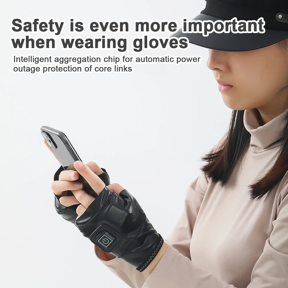 APWIKOGERCN Self Heating USB Rechargeable Electric Gloves