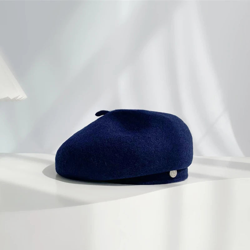 Women's French Art Retro Wool Beret Hat Autumn Winter