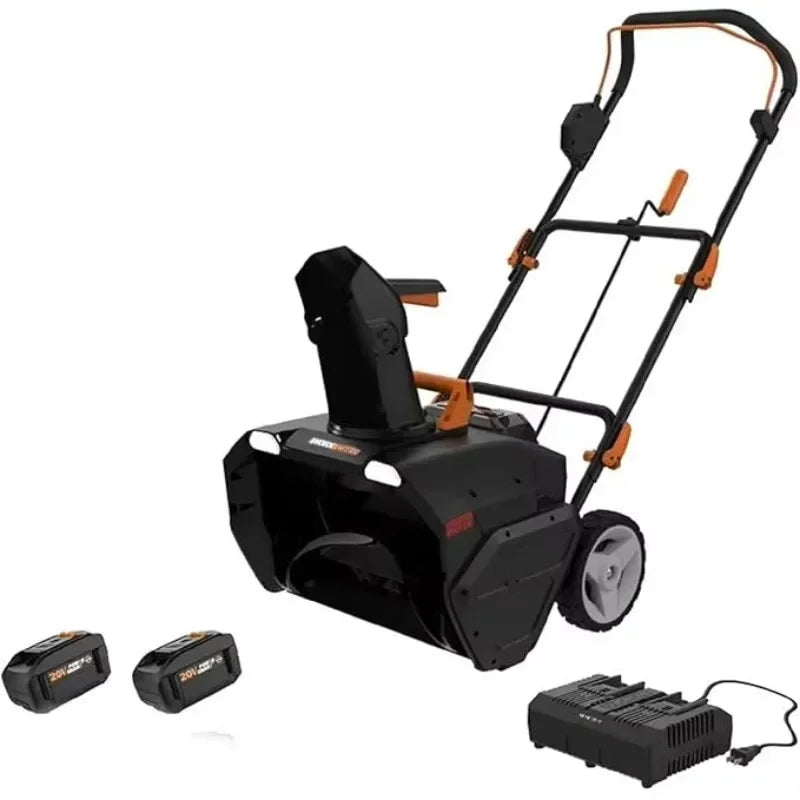XMSJ Cordless Snow Blower WG471 With Brushless Motor Batteries Included