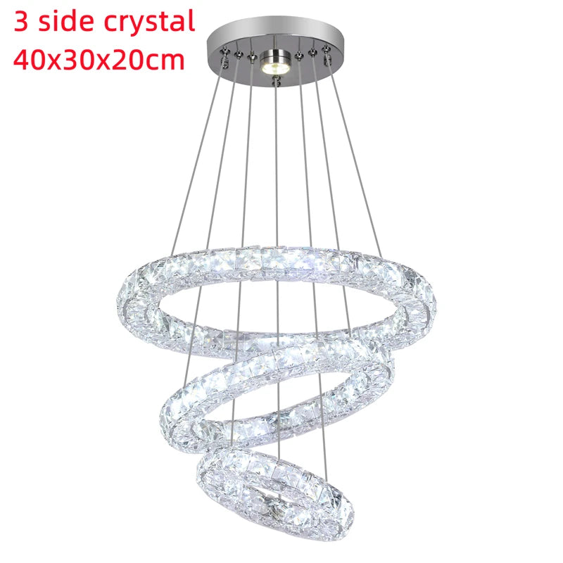 GreeLustr Crystal Chandeliers Luminaria Nordic Pendant Lamp