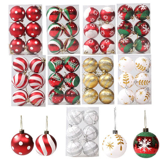 Electronic Christmas Ball Ornaments Shatterproof 6pcs Pack