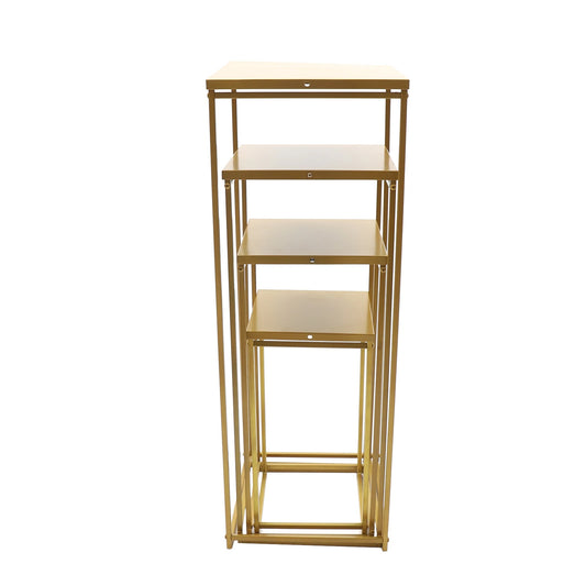 4 Piece Indoor Outdoor Metal Plant Stand Rack Centerpieces