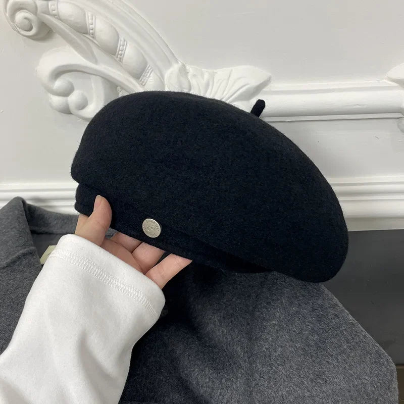 Women's French Art Retro Wool Beret Hat Autumn Winter