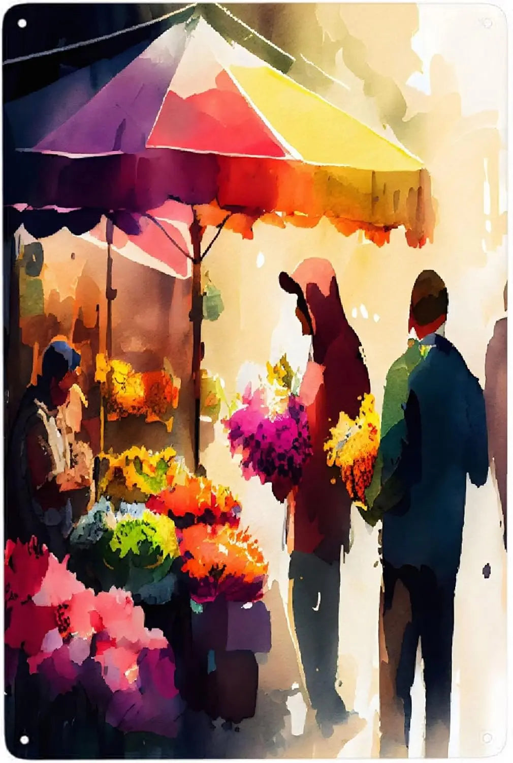 Clear Picture Flower Metal Poster Aluminum Wall Art
