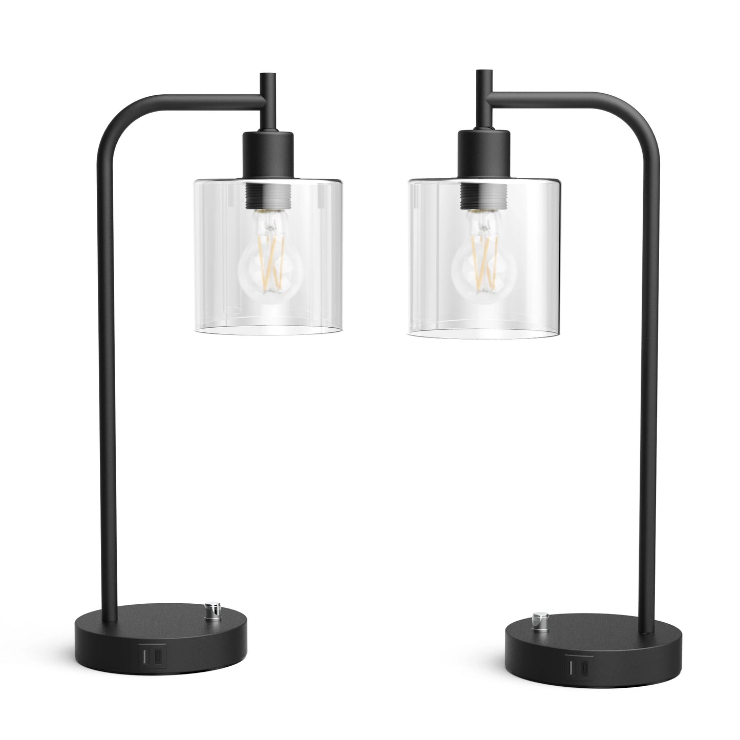 Hign-concerned Chemical Desk Lamp With USB Ports Set of 2