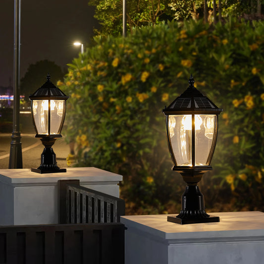 ARLGSITE Solar Powered Post Light Waterproof LED Lamp