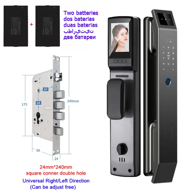 YKESDL 3D Face ID Door Lock With Camera Fingerprint