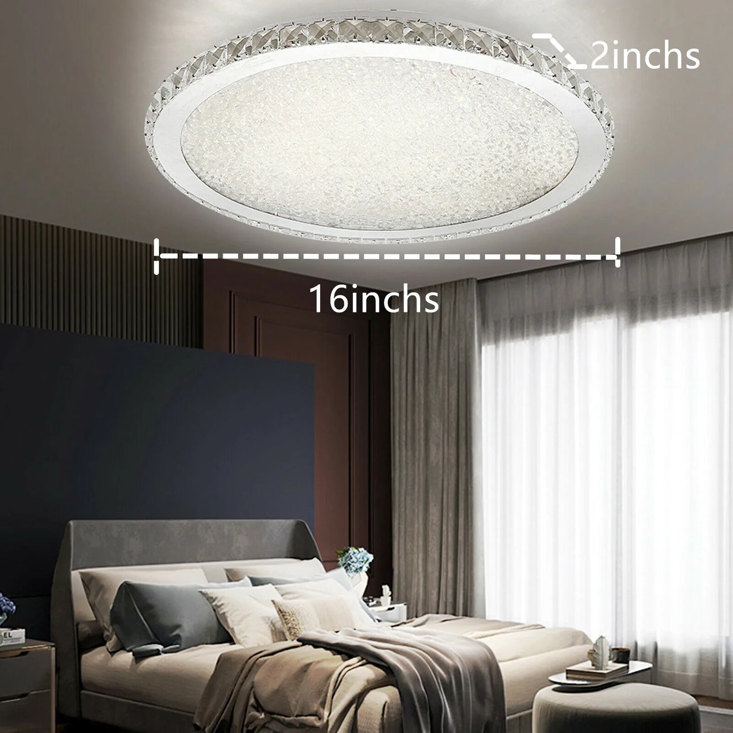 LOYALHEARTD Modern Crystal Ceiling LED Light Pendant
