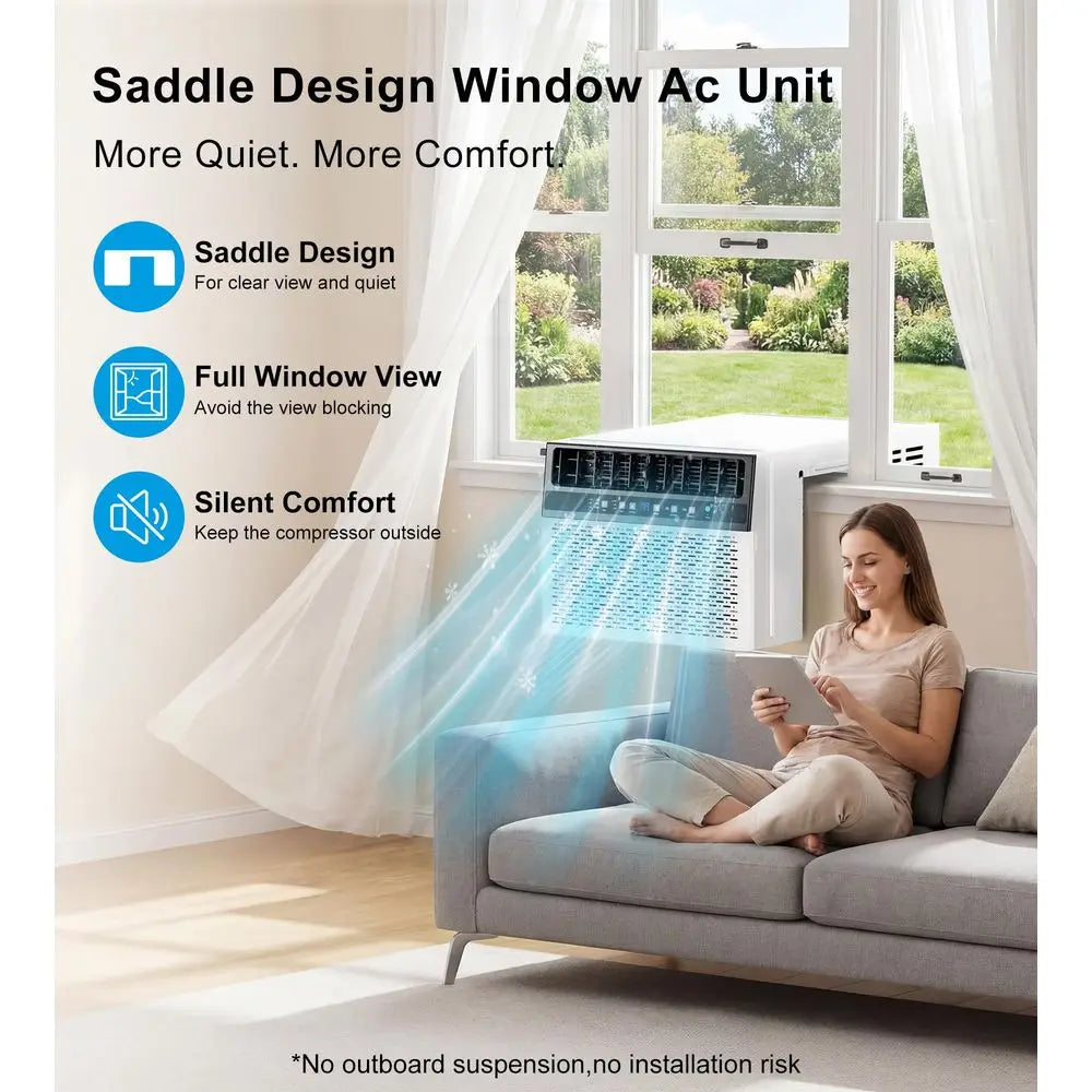 UShaped Window Air Conditioner 12000 BTU 6in1 Unit