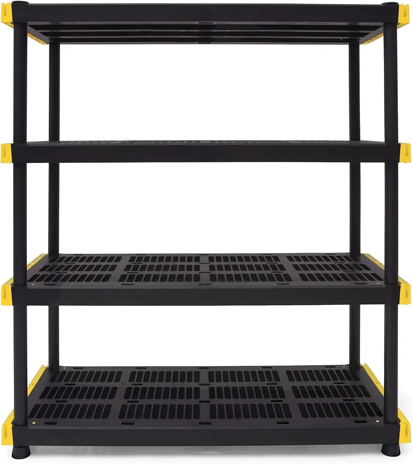 HUANHUI 4 Tier Heavy Duty Plastic Storage Shelving Unit