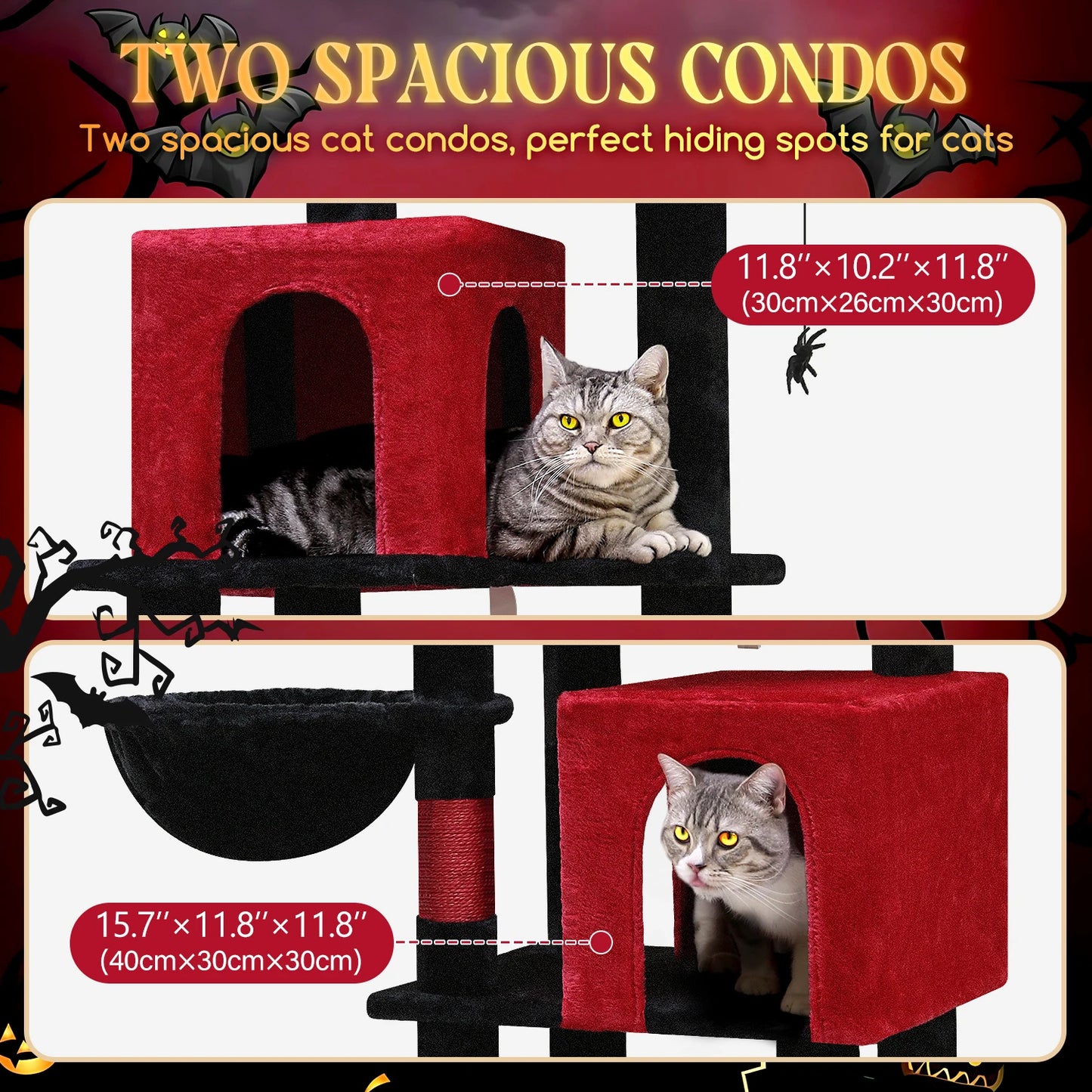 Shandong Cat Tree Gothic Indoor Cat Tower Halloween
