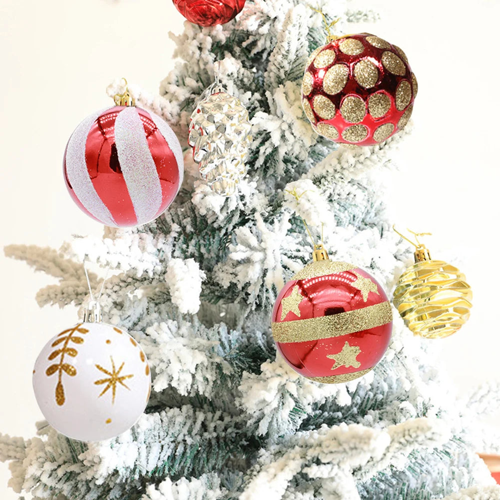 Electronic Christmas Ball Ornaments Shatterproof 6pcs Pack