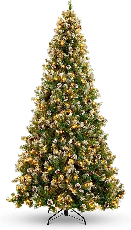 VGEBY Prelit Pine Hinged Artificial Christmas Tree