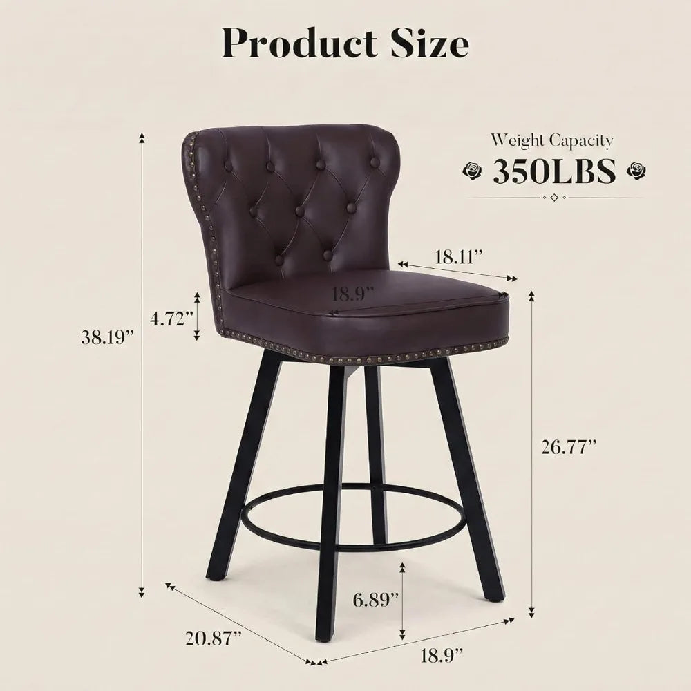 Guangbai Counter Height Bar Stools Set Of 4 Mid Century
