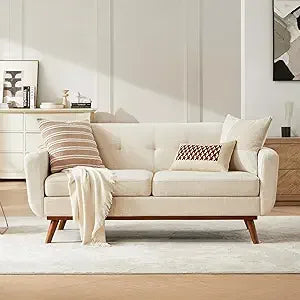 DAFIFY Mid Century Loveseat Sofa Tufted Upholstery
