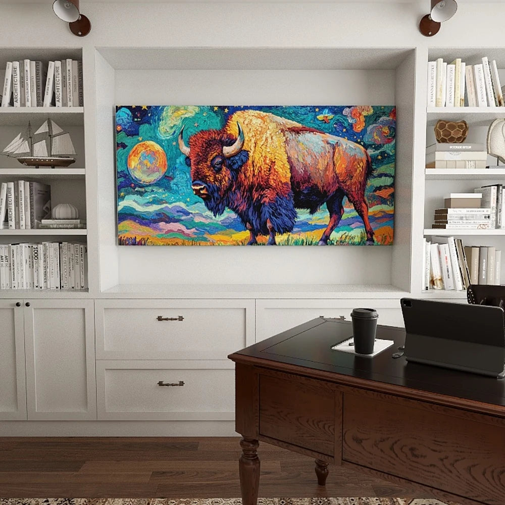 Hign-concerned Pine Solid Wood Frame Canvas Wall Art