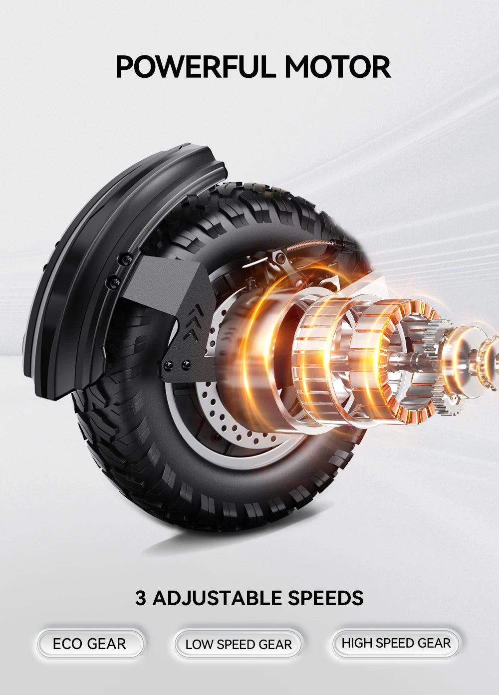 OOTD T10 Foldable Electric Scooter 900W Motor 18Ah Battery 45-60km Range