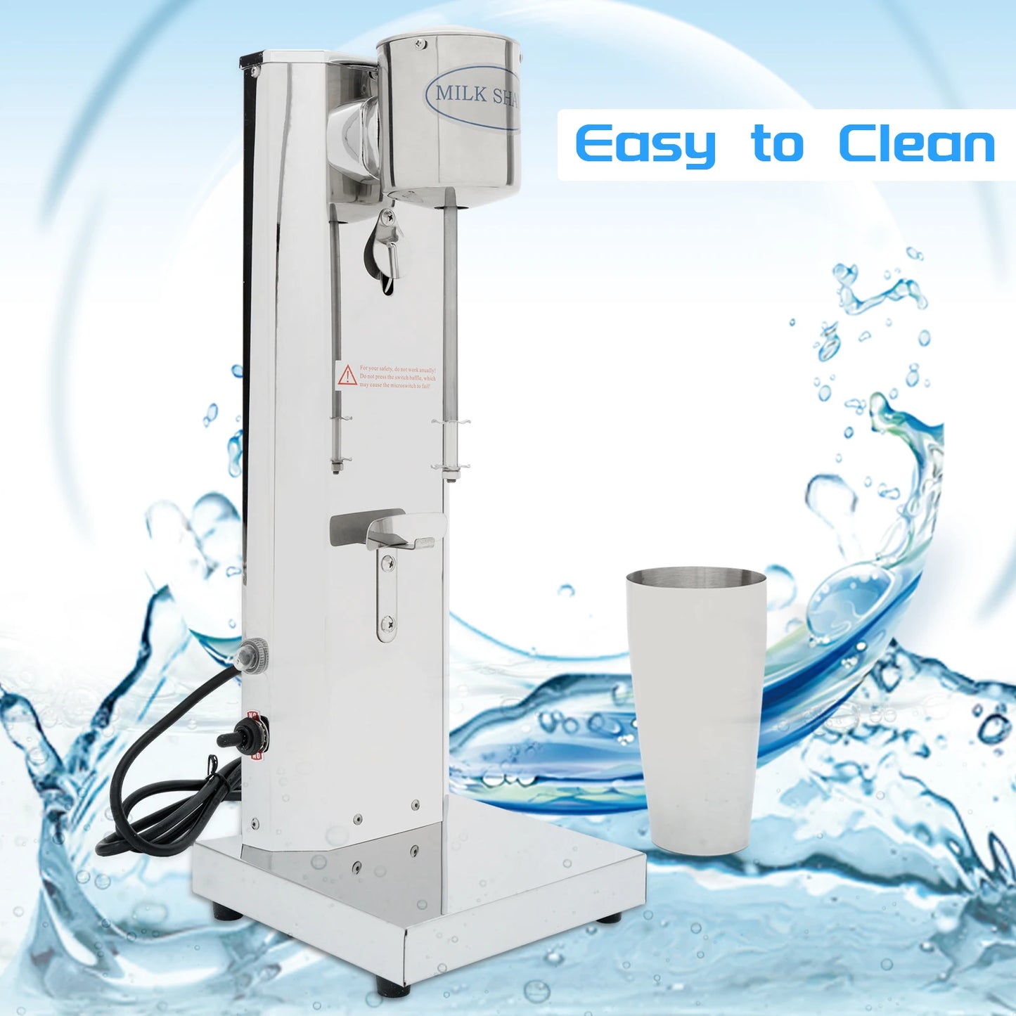 Bymaocar 180W Commercial Milk Shake Machine 18000rpm