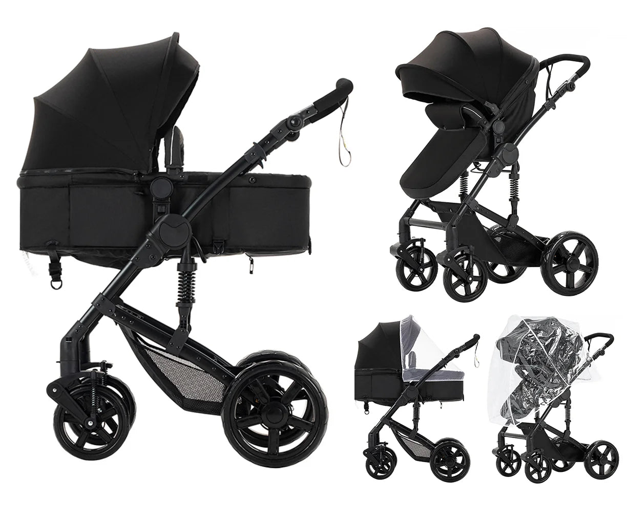 Supperbebe 2 In 1 Light Stroller For Newborn Baby Cart