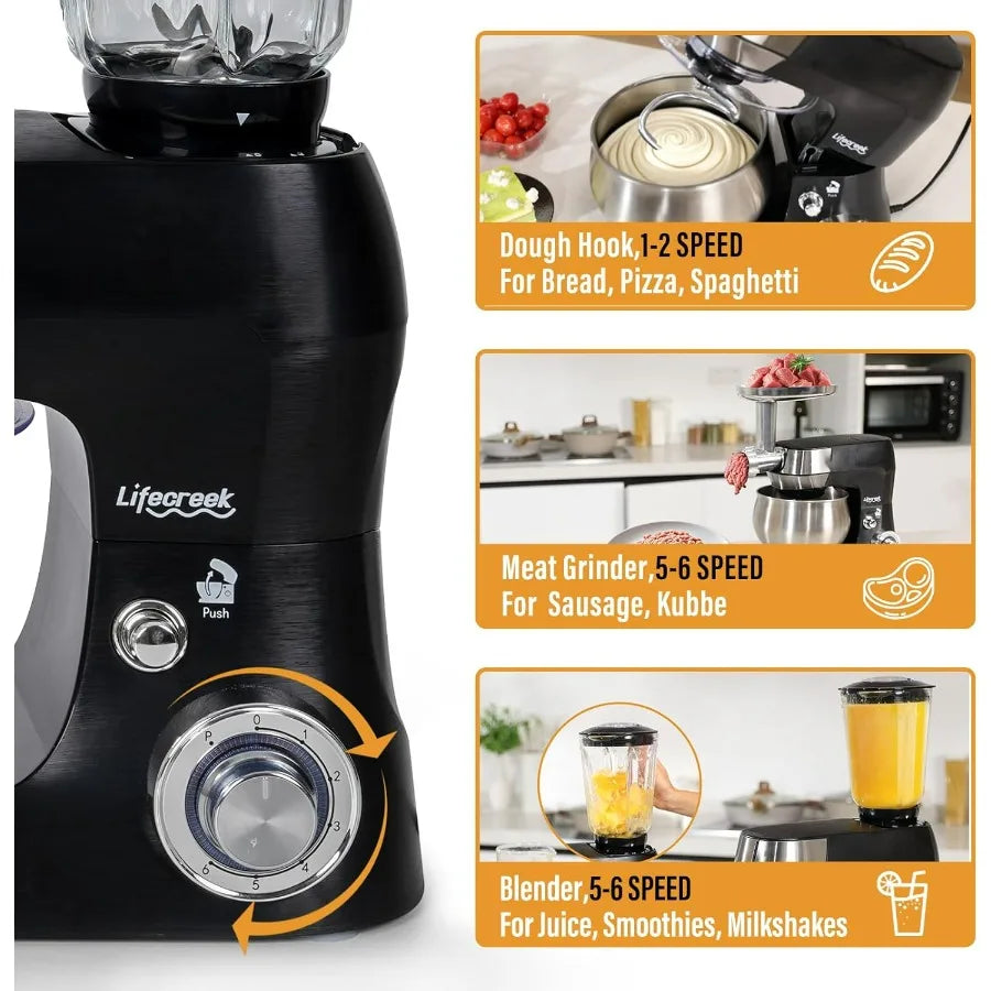 SHXI Six In One Multifunctional Stand Mixer Meat Grinder